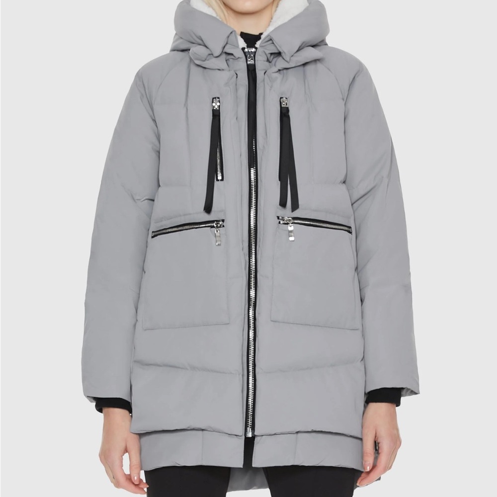 OLAY Kids Puffer Jacket in Gray